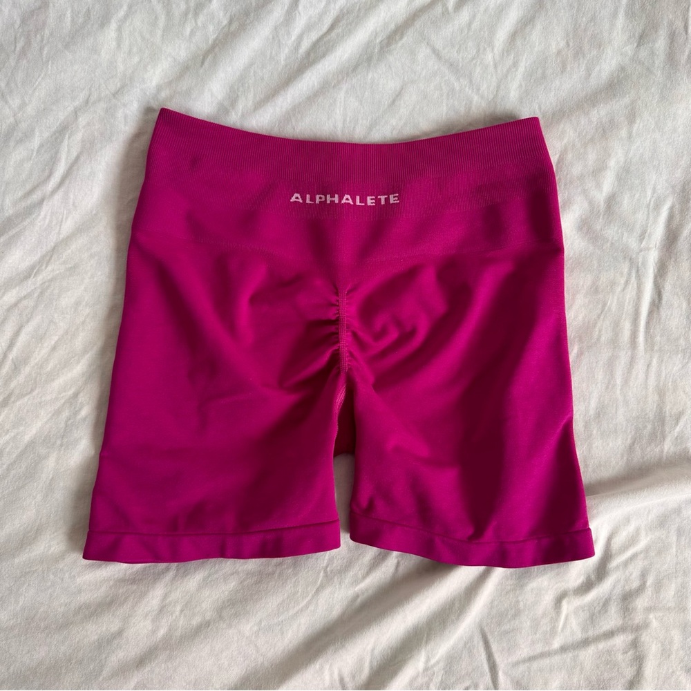 Alphalete Women's Shorts in Vibrant Pink